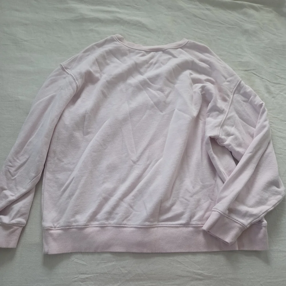 Pink 'Brunch Club' Sweatshirt Wildfox 100% Cotton Crewneck Sweater XL Heart - Picture 9 of 9